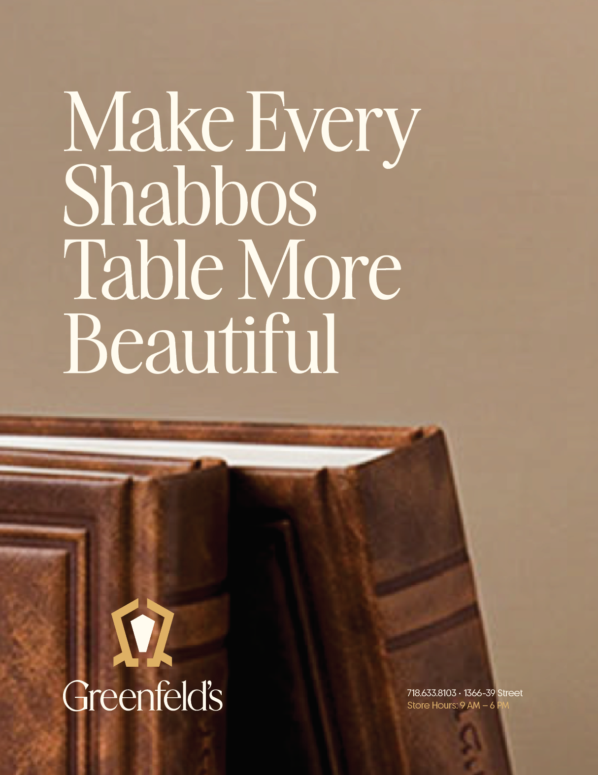 Greenfeld's Shabbos table campaign ad