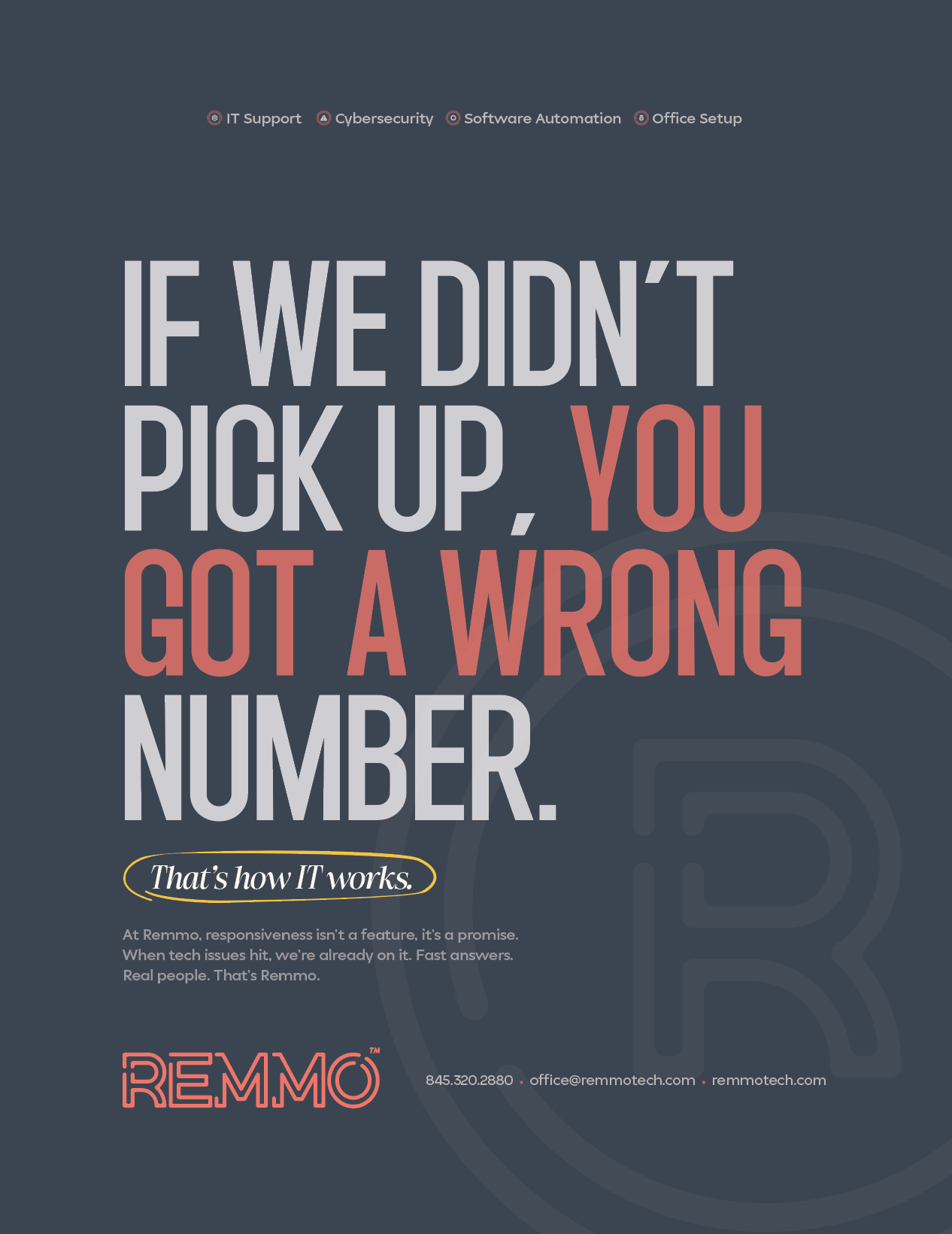 REMMO IT support wrong number ad