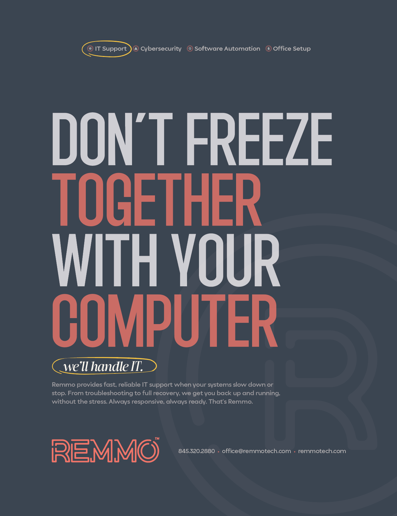 REMMO IT support computer freeze ad